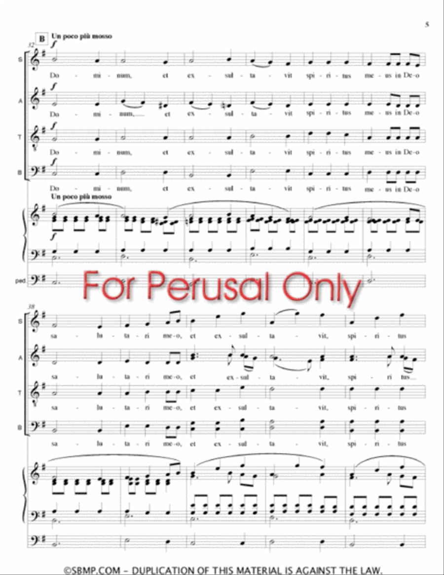 Magnificat 4-Part scores gallery preview page 4