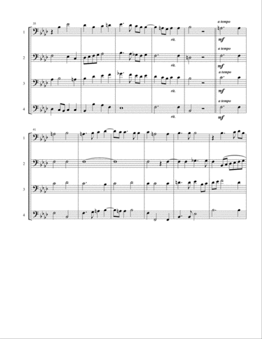 O Magnum Mysterium Woodwind Quartet scores gallery preview page 4