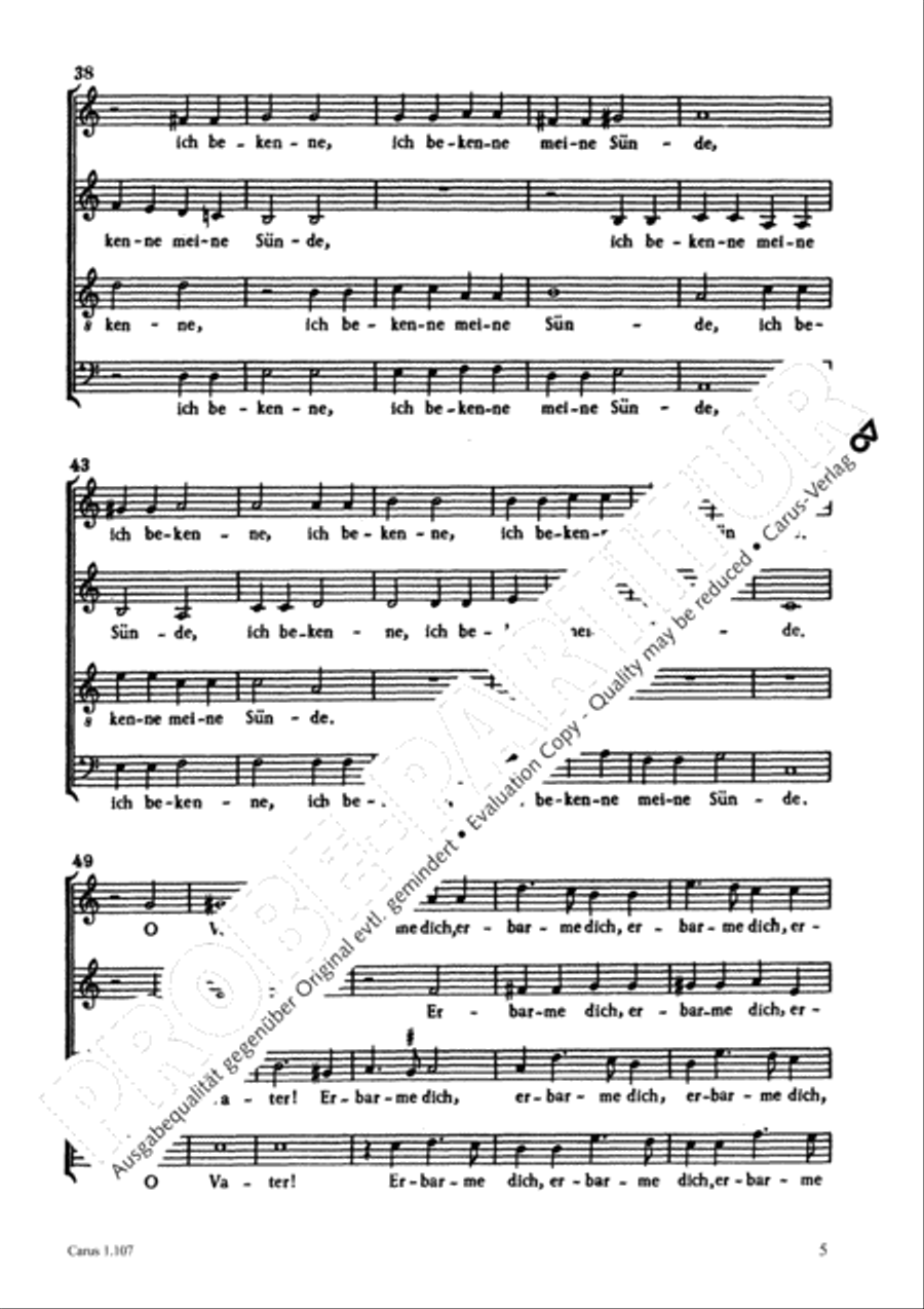 O barmherziger Vater O barmherziger Vater 4-Part scores gallery preview page 5