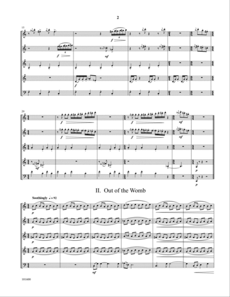 Five Sketches Woodwind Quintet scores gallery preview page 2