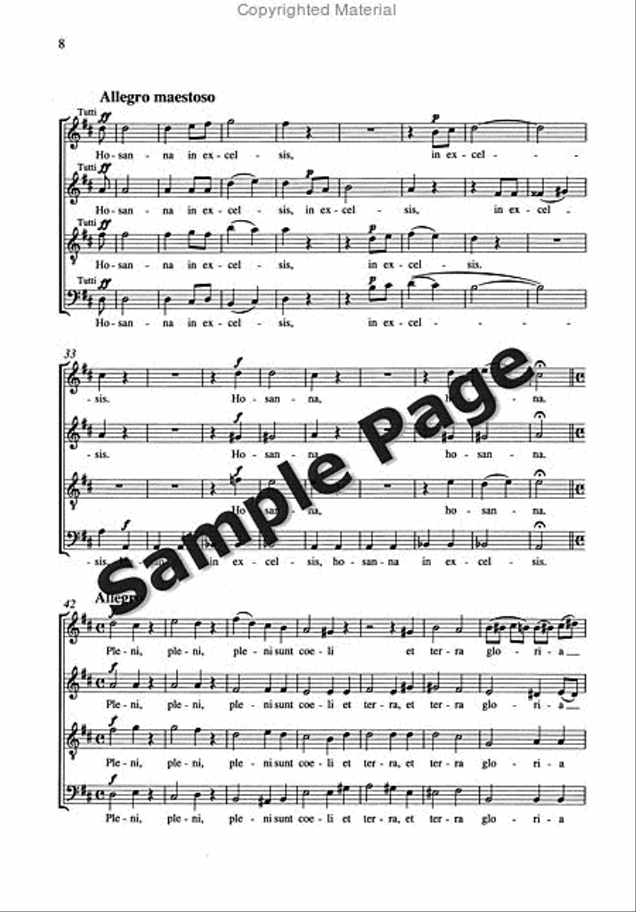 Saetze 4 Einer 'messe' Satb 4-Part scores gallery preview page 9