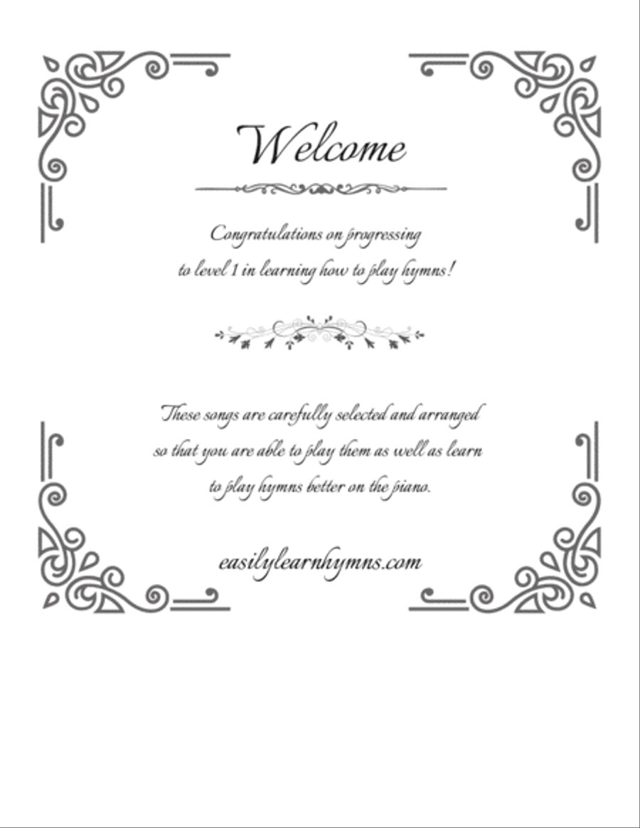 Easily Play Hymns - Level 1 G Major Hymns - Quickly Play and Learn Easy Piano scores gallery preview page 2
