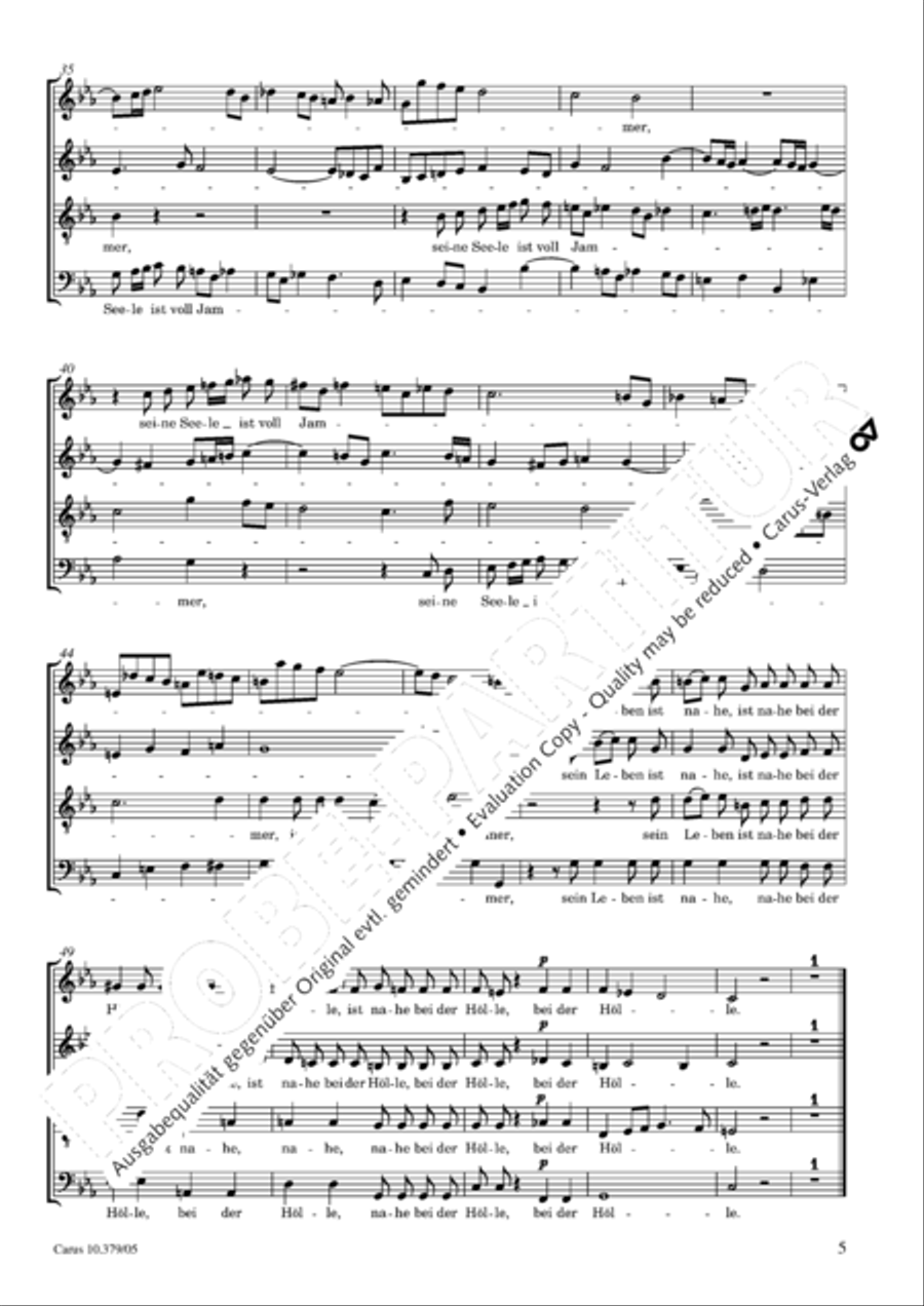 Der Tod Jesu 4-Part scores gallery preview page 6