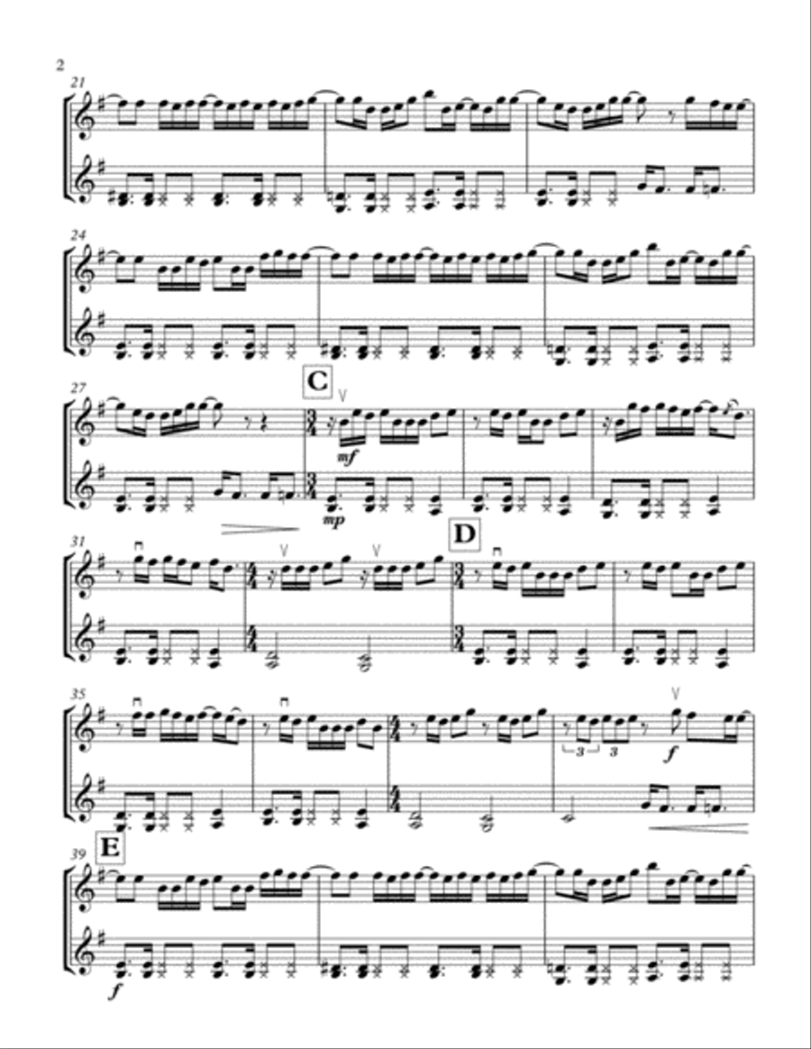 Take Me To Church String Duet scores gallery preview page 3