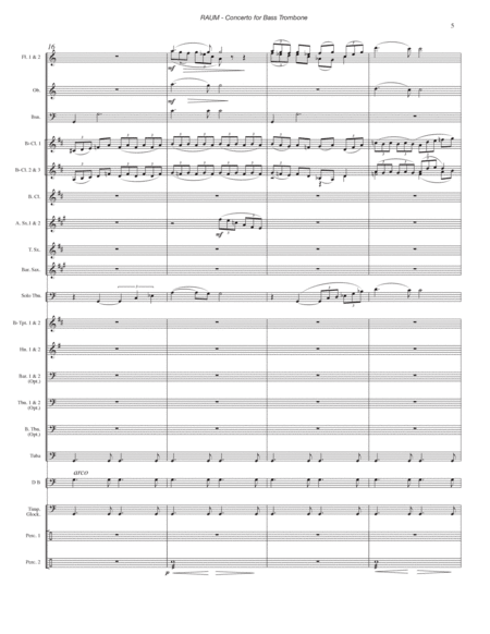 Concerto for Bass Trombone with Wind Ensemble Accompaniment