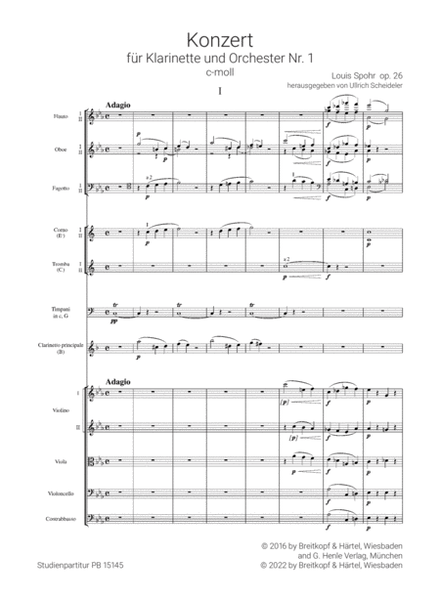 Clarinet Concerto No. 1 in C minor op. 26