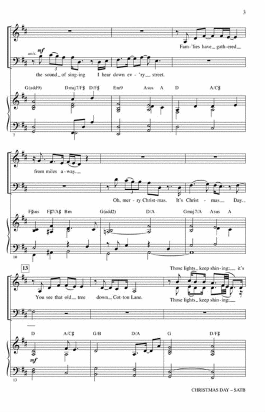 Christmas Day Christmas Day Choir scores gallery preview page 3