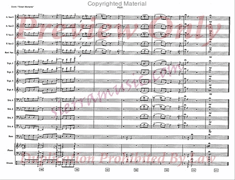 Stolen Moments Big Band scores gallery preview page 21