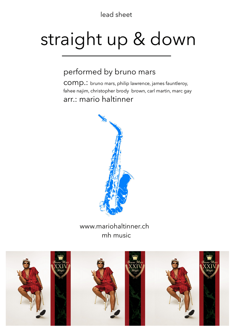 Straight Up & Down Straight Up & Down Alto Saxophone scores gallery preview page 1