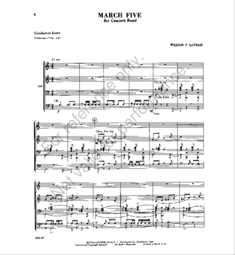 March Five March Five Concert Band scores gallery preview page 2