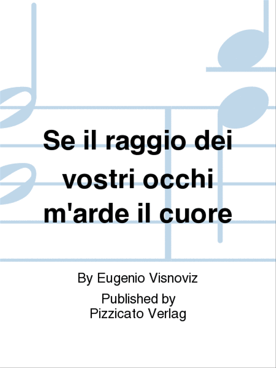 Se il raggio dei vostri occhi m'arde il cuore School and Community scores gallery preview page 1