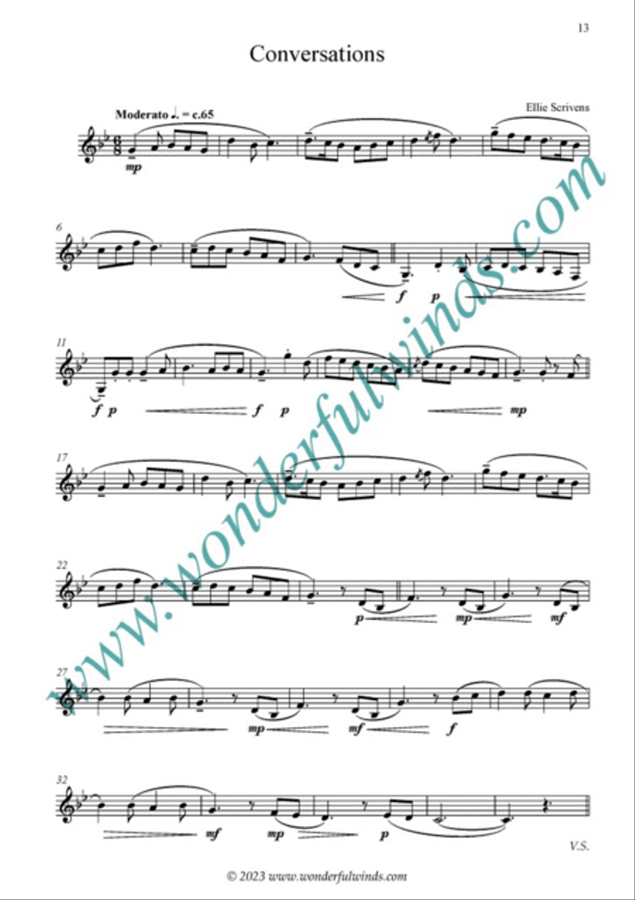 Ten Devon Pints B-Flat Clarinet scores gallery preview page 3