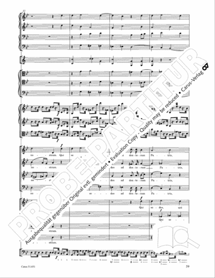 C Minor Mass, K. 427 (Missa in c KV 427) 4-Part scores gallery preview page 75