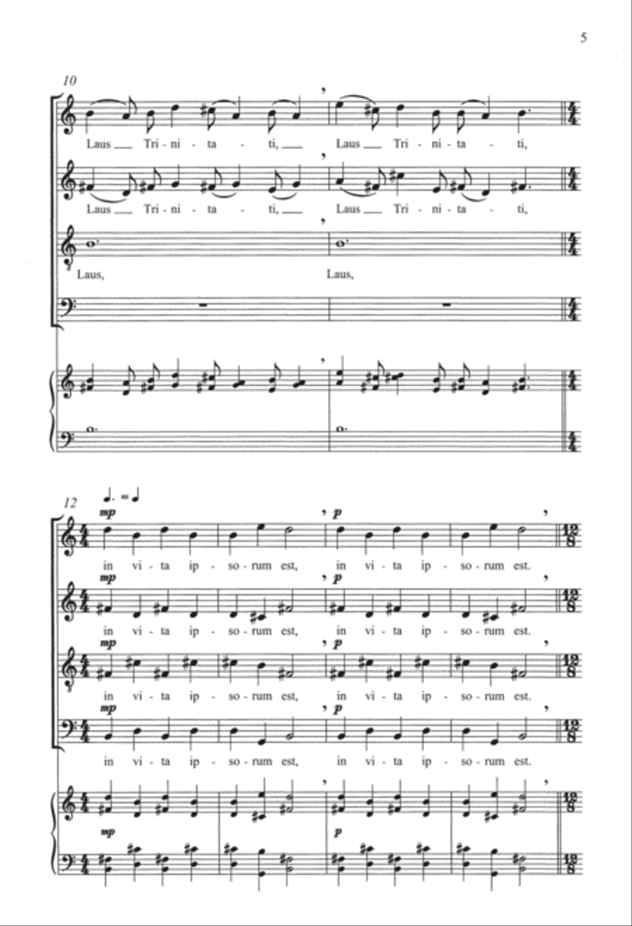 The Hildegard Motets: 6. Laus Trinitati Divisi scores gallery preview page 5