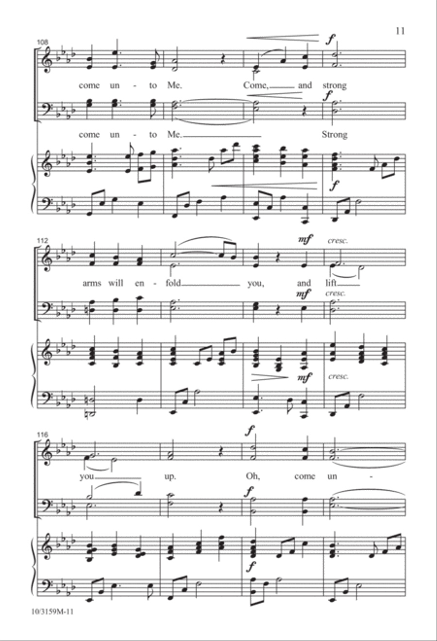 Come, Come Unto Me Come, Come Unto Me 4-Part scores gallery preview page 11