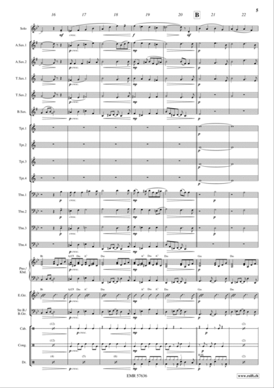 My Life Began The Day We Met Big Band scores gallery preview page 7