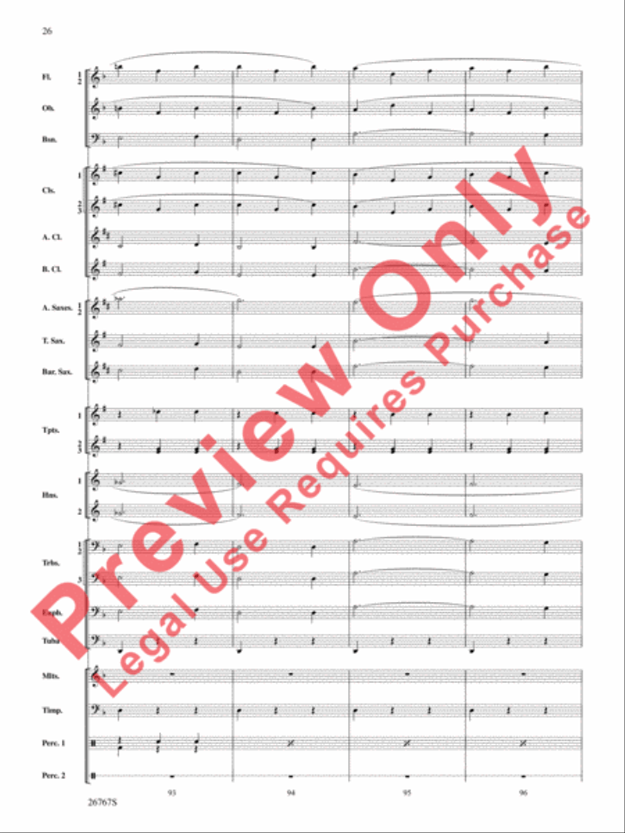 Variations on Ding Dong the Witch Is Dead (from The Wizard of Oz) Concert Band scores gallery preview page 27