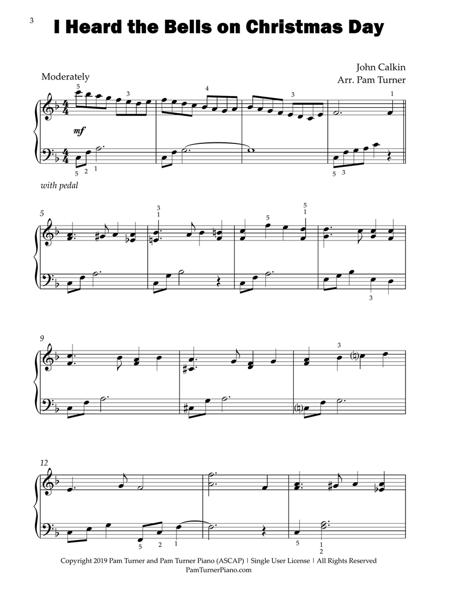 Carols of Christmas (Holiday Piano Solos for Early Intermediates) Easy Piano scores gallery preview page 6