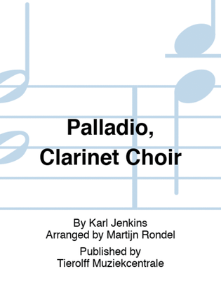 Book cover for Palladio, Clarinet ensemble