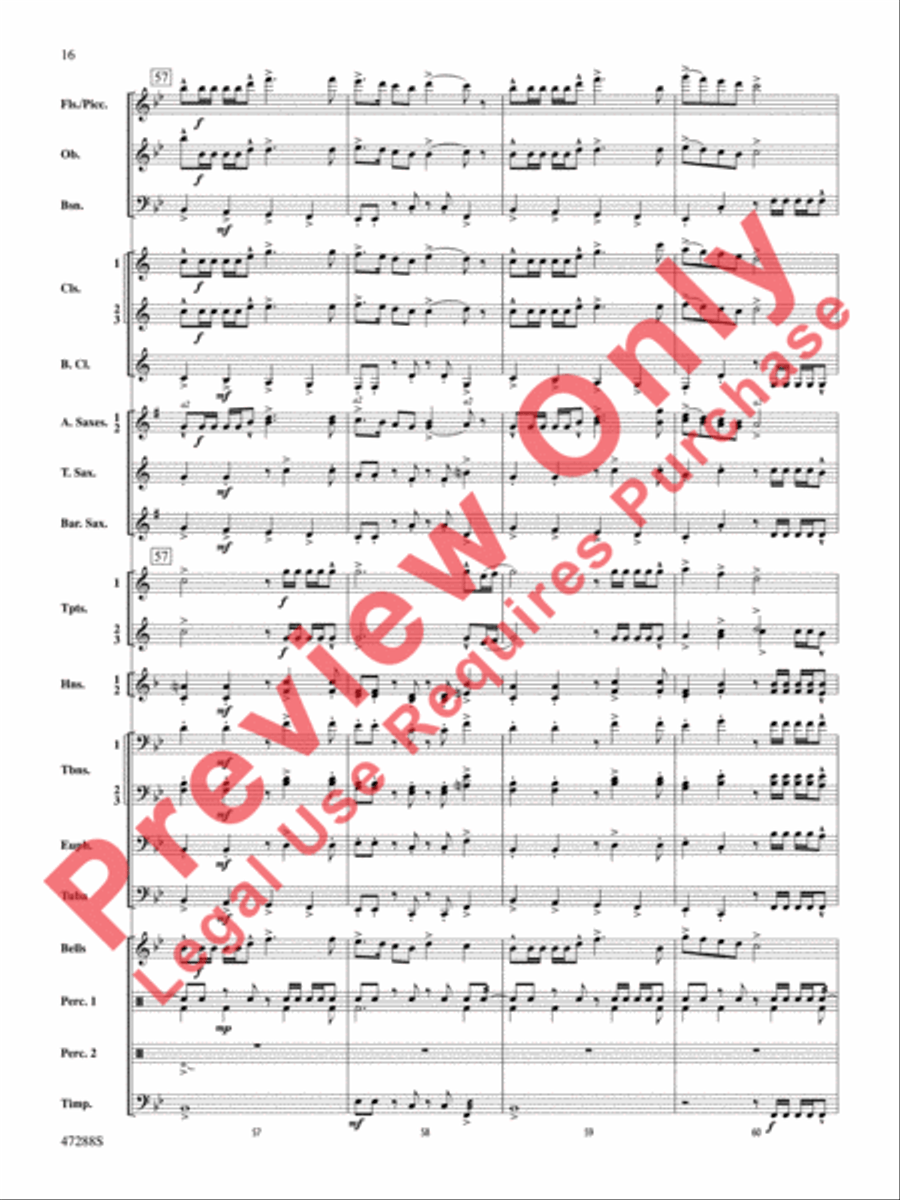 Riverside Overture Concert Band scores gallery preview page 17