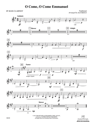 O Come, O Come Emmanuel: B-flat Bass Clarinet