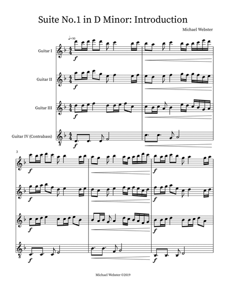 Suite No.1 in D Minor: Introduction
