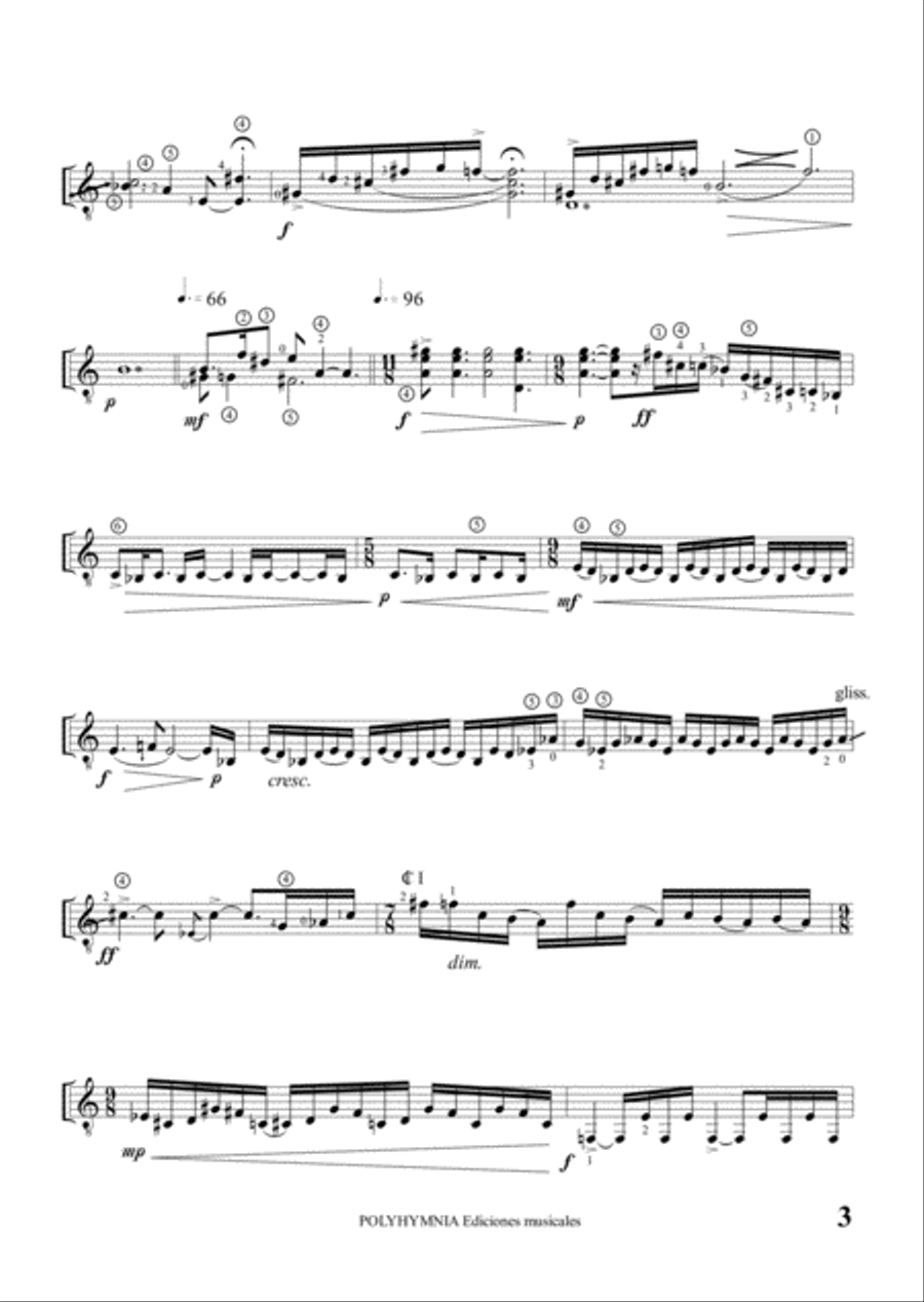 EL LIBRO DE ARTEMIDORO, Op.63, for guitar Guitar Solo scores gallery preview page 6