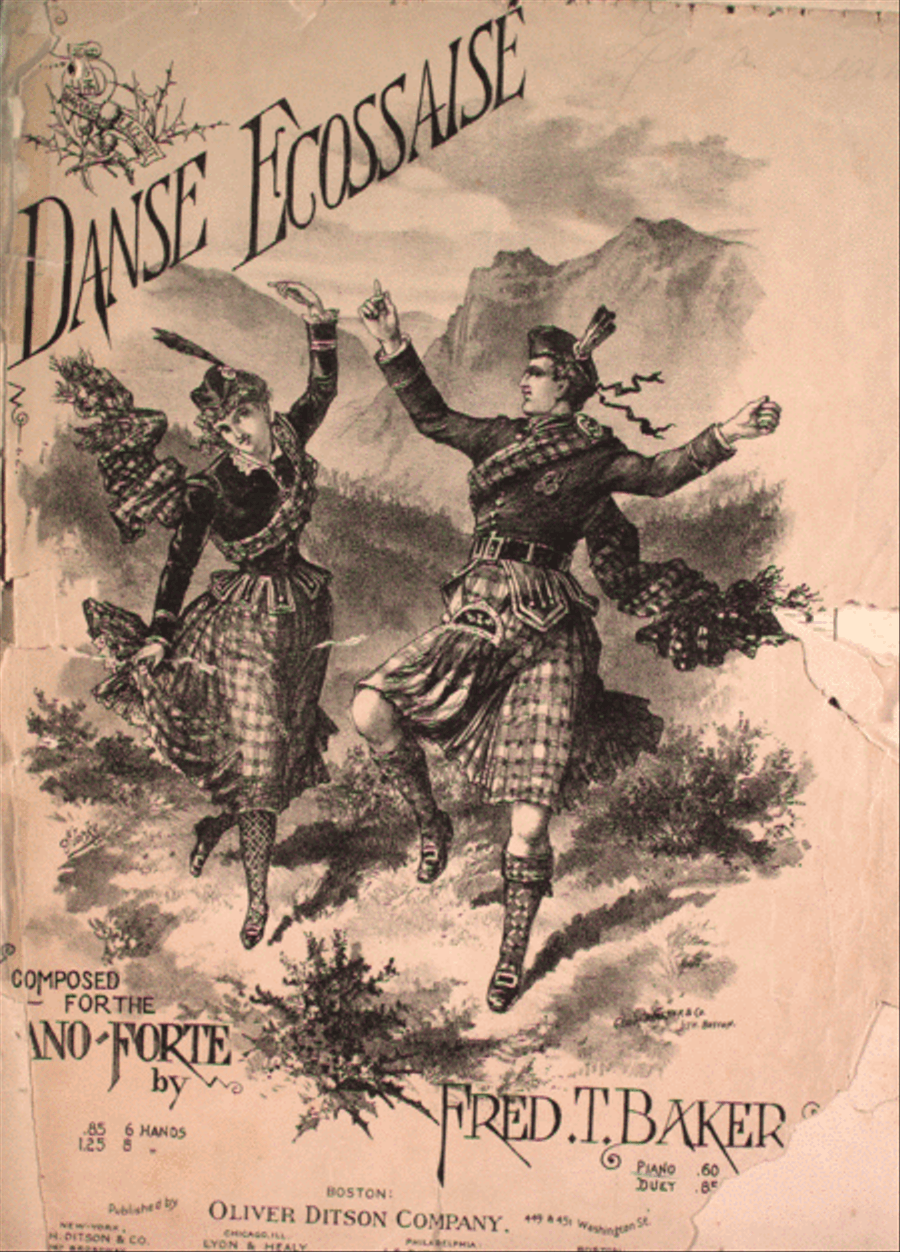 Danse Ecossaise Piano Solo scores gallery preview page 1