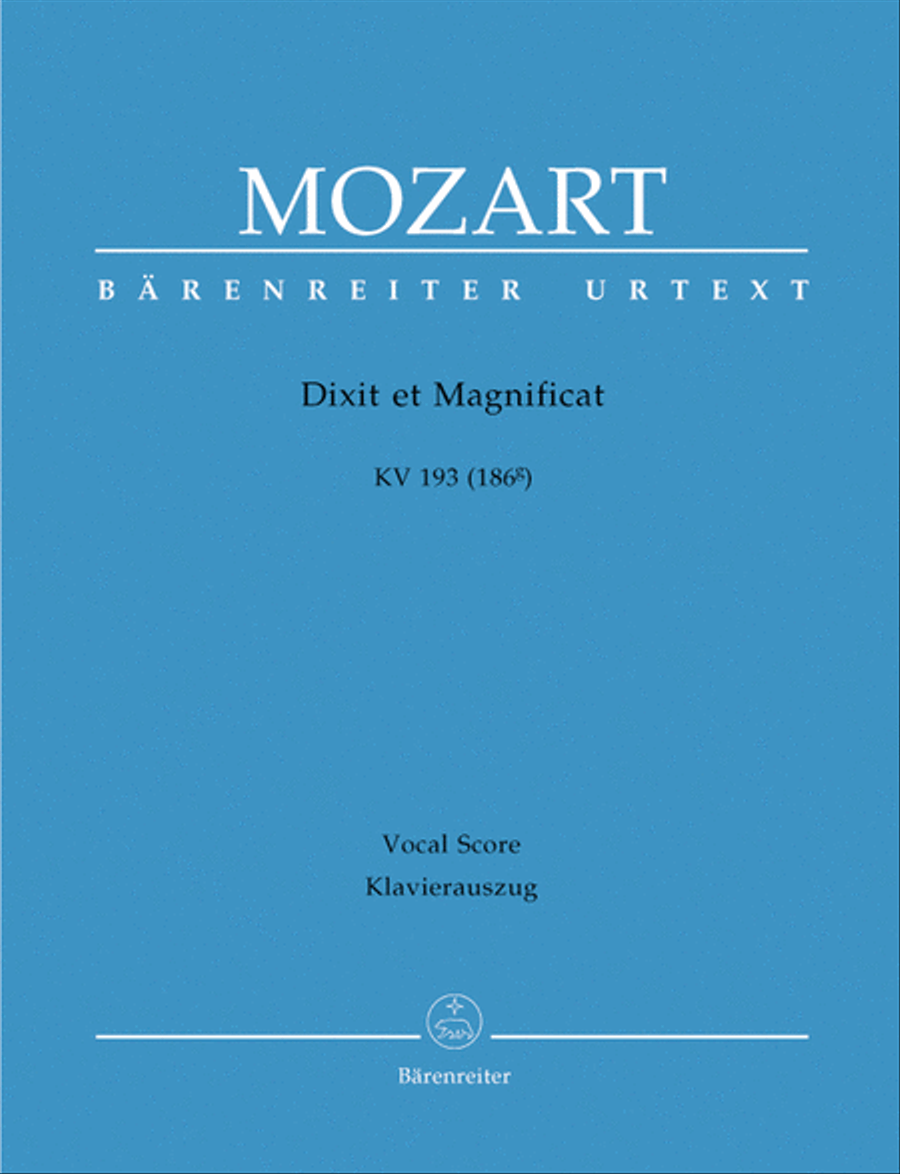 Dixit et Magnificat 4-Part scores gallery preview page 1