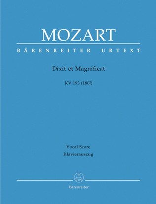 Book cover for Dixit et Magnificat