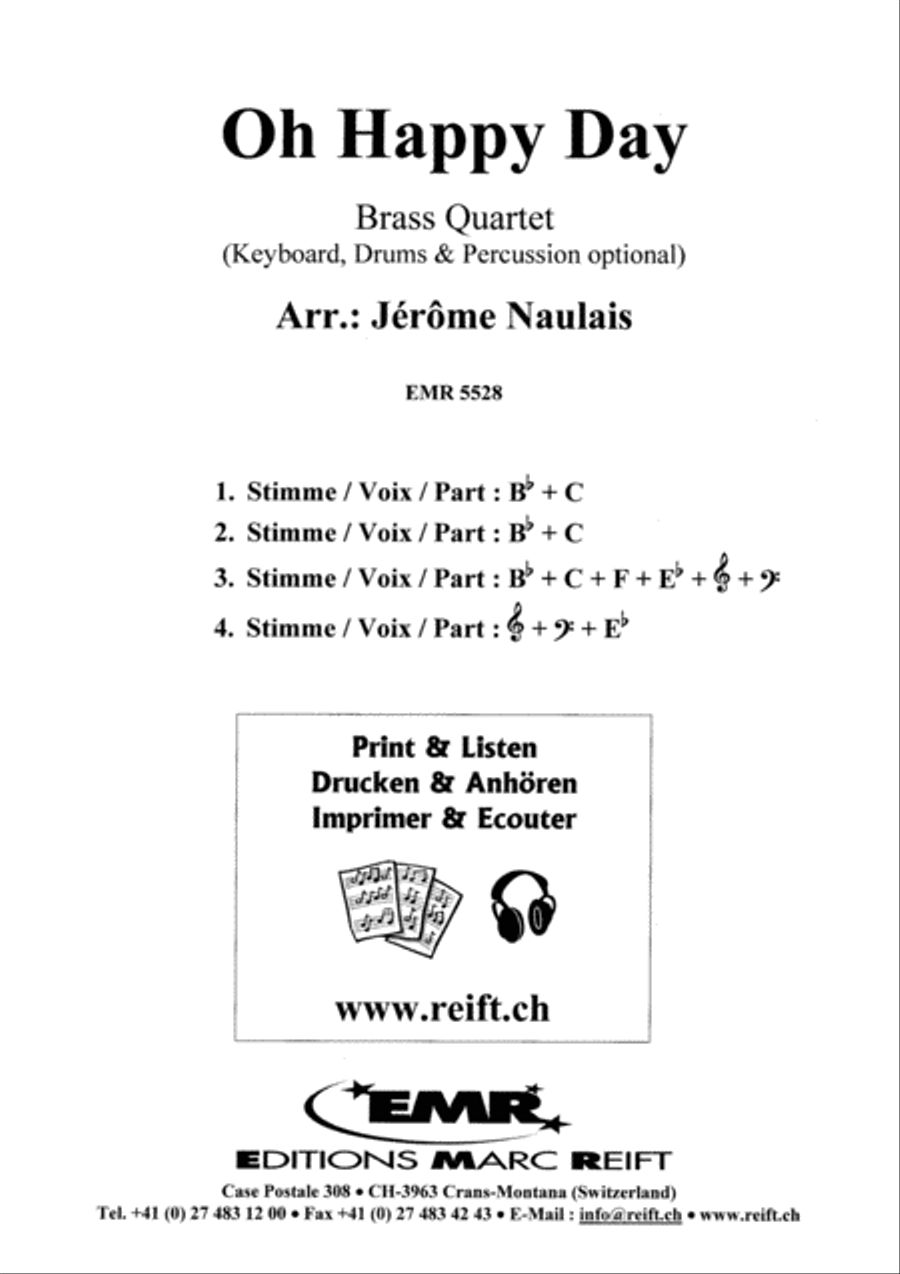 Oh Happy Day Brass Ensemble scores gallery preview page 2