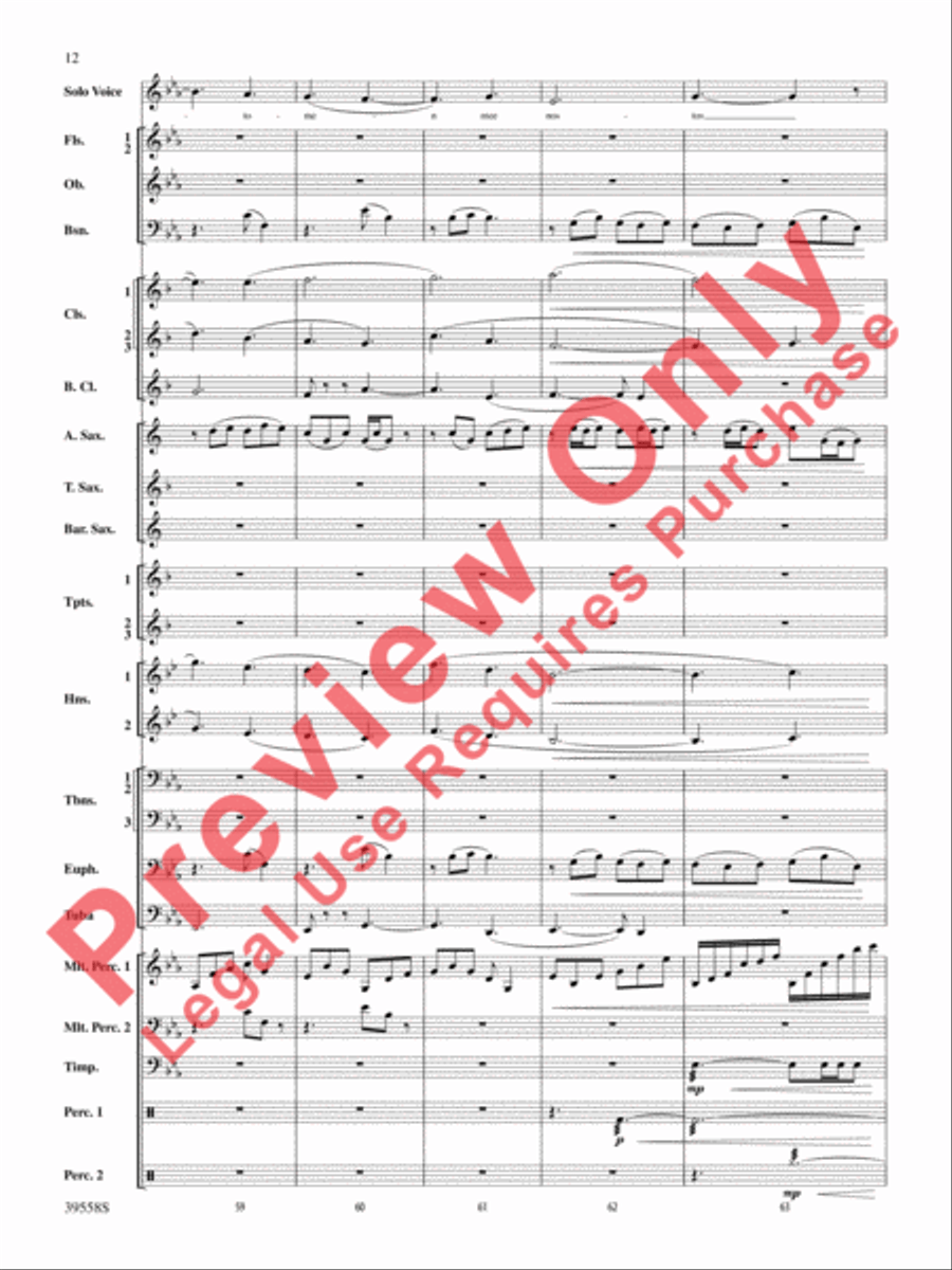 I Was Born for This Concert Band scores gallery preview page 13