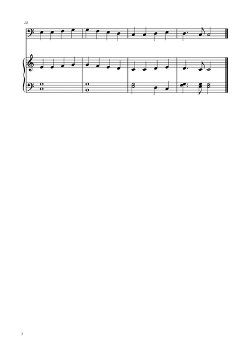 Ode To Joy - Easy Cello w/ piano accompaniment image number null