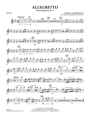 Allegretto (from Symphony No. 7) - Flute