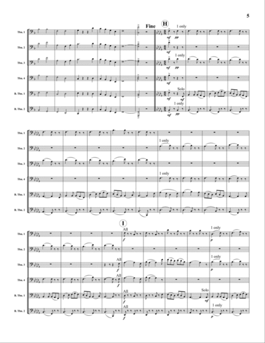 March from Military Suite in F Large Ensemble scores gallery preview page 5