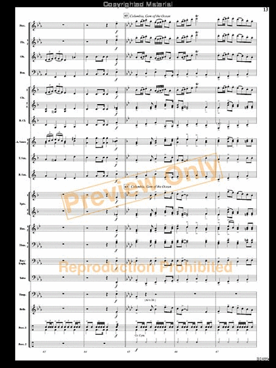 An American Spectacular An American Spectacular Concert Band scores gallery preview page 12