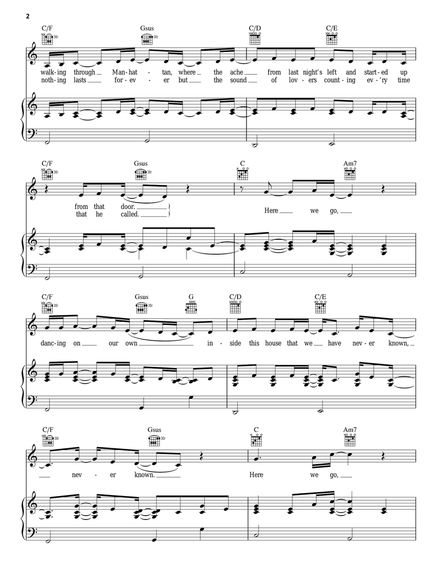 Wonderful Unknown Acoustic Guitar scores gallery preview page 2
