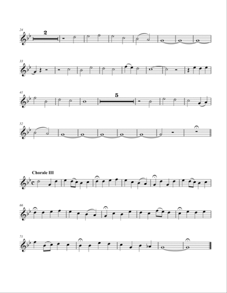 Aus tiefer Noth schrei 'ich zu dir, Op. 23, No. 1 Brass Quartet scores gallery preview page 6