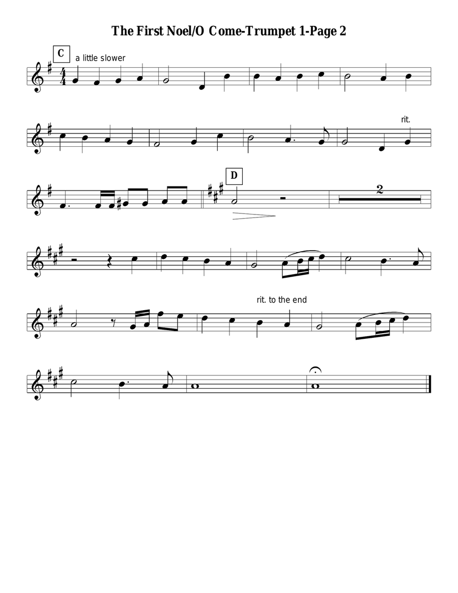 The First Noel for Brass Quintet Brass Quintet scores gallery preview page 6