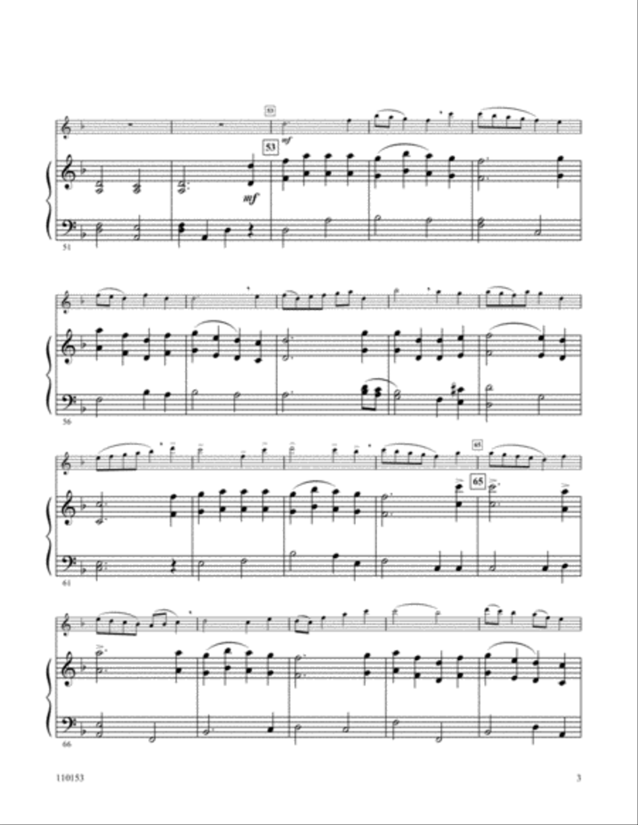 O Come, O Come Emmanuel Flute Solo scores gallery preview page 3