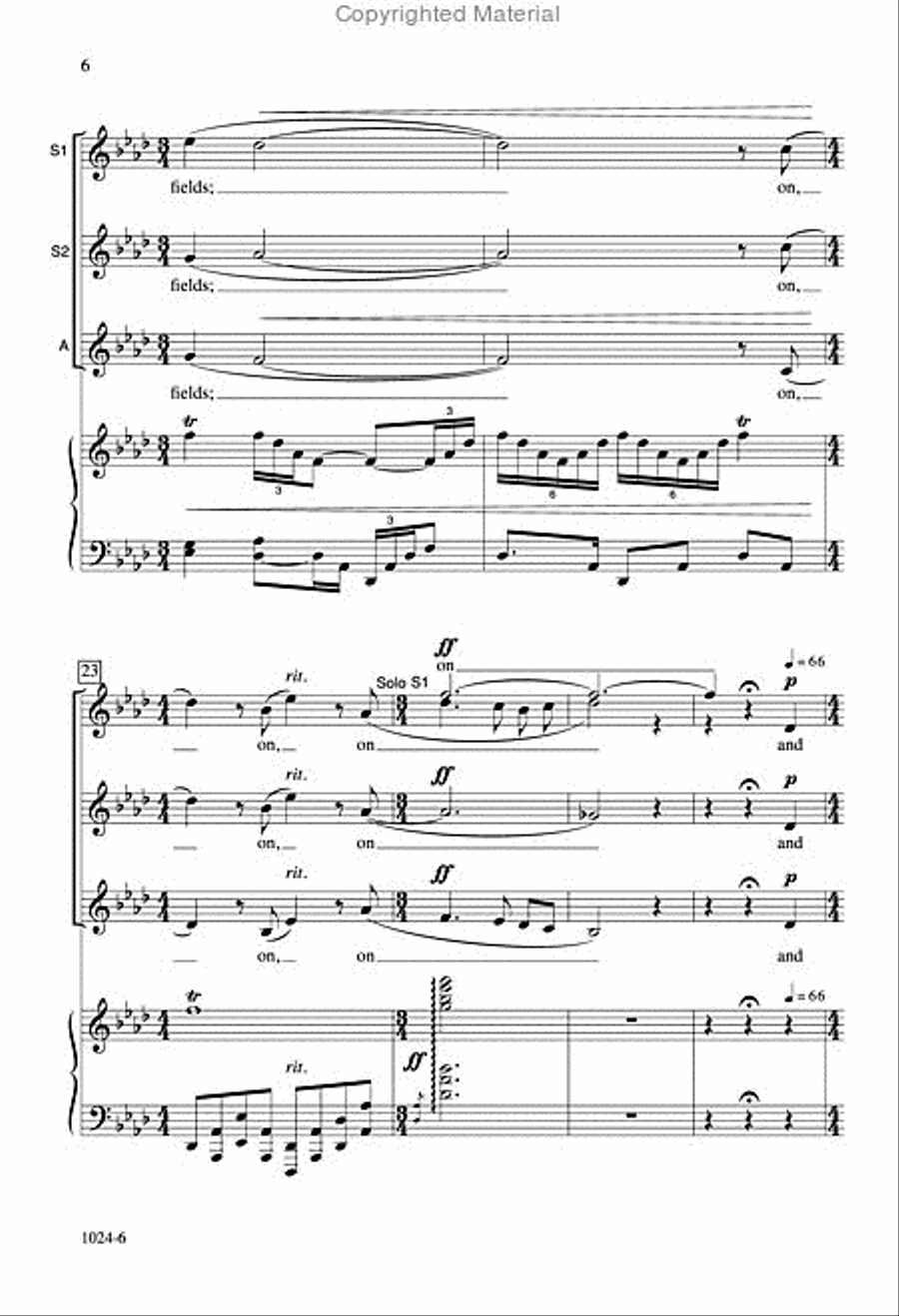 Everyone Sang - SSA Octavo SSA scores gallery preview page 5