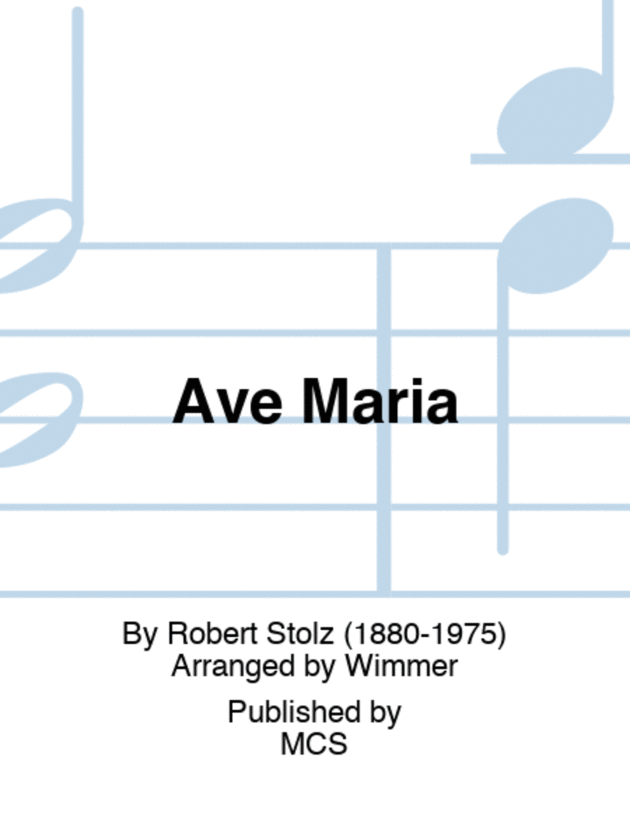 Ave Maria Concert Band scores gallery preview page 1