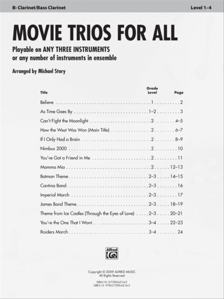 Movie Trios for All Movie Trios for All Small Ensemble scores gallery preview page 2