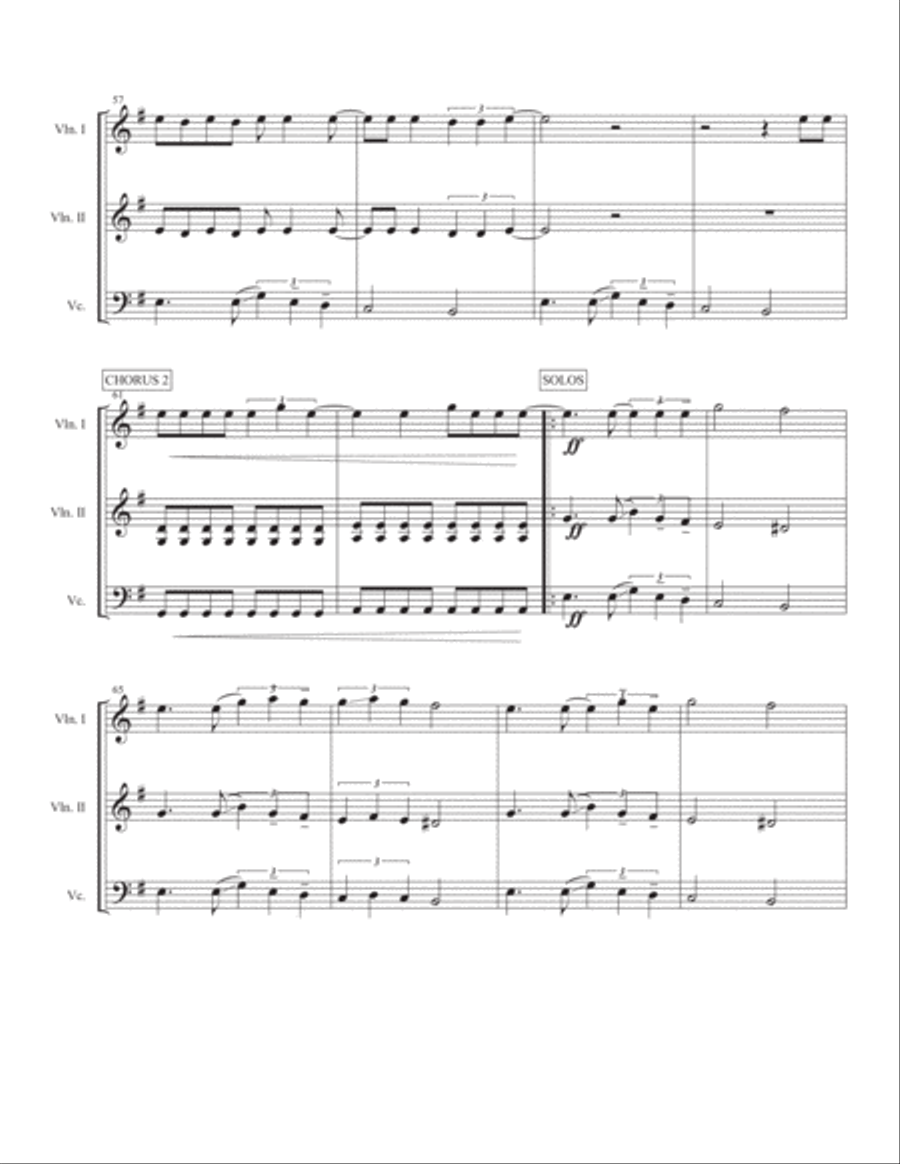 Seven Nation Army String Trio scores gallery preview page 6
