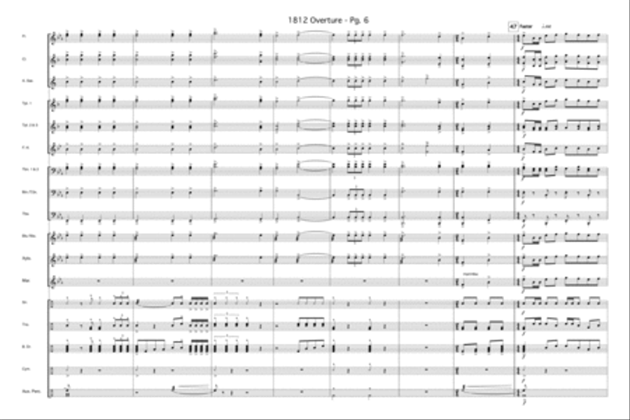 1812 Overture Marching Band scores gallery preview page 7