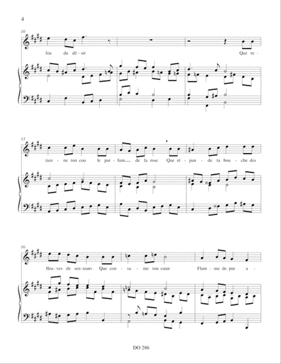Le feu et la cendre Voice Solo scores gallery preview page 4