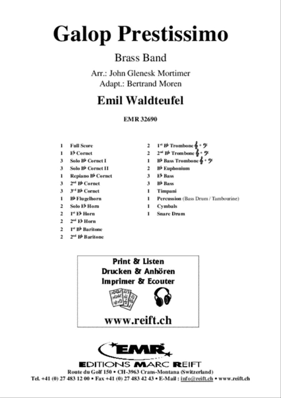 Galop Prestissimo Galop Prestissimo Brass Band scores gallery preview page 2