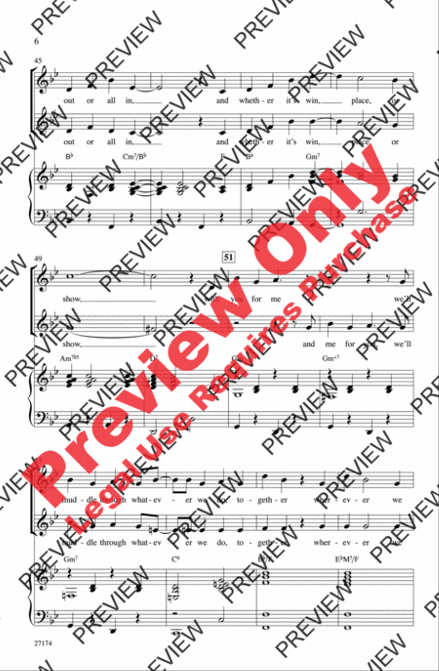 Together Wherever We Go 2-Part scores gallery preview page 6