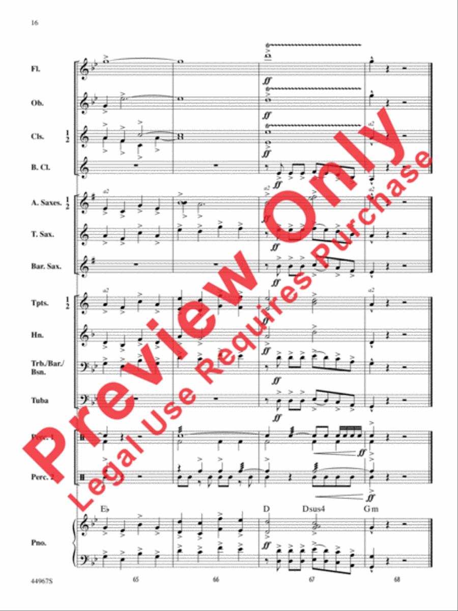 Tango Argentina Concert Band scores gallery preview page 33