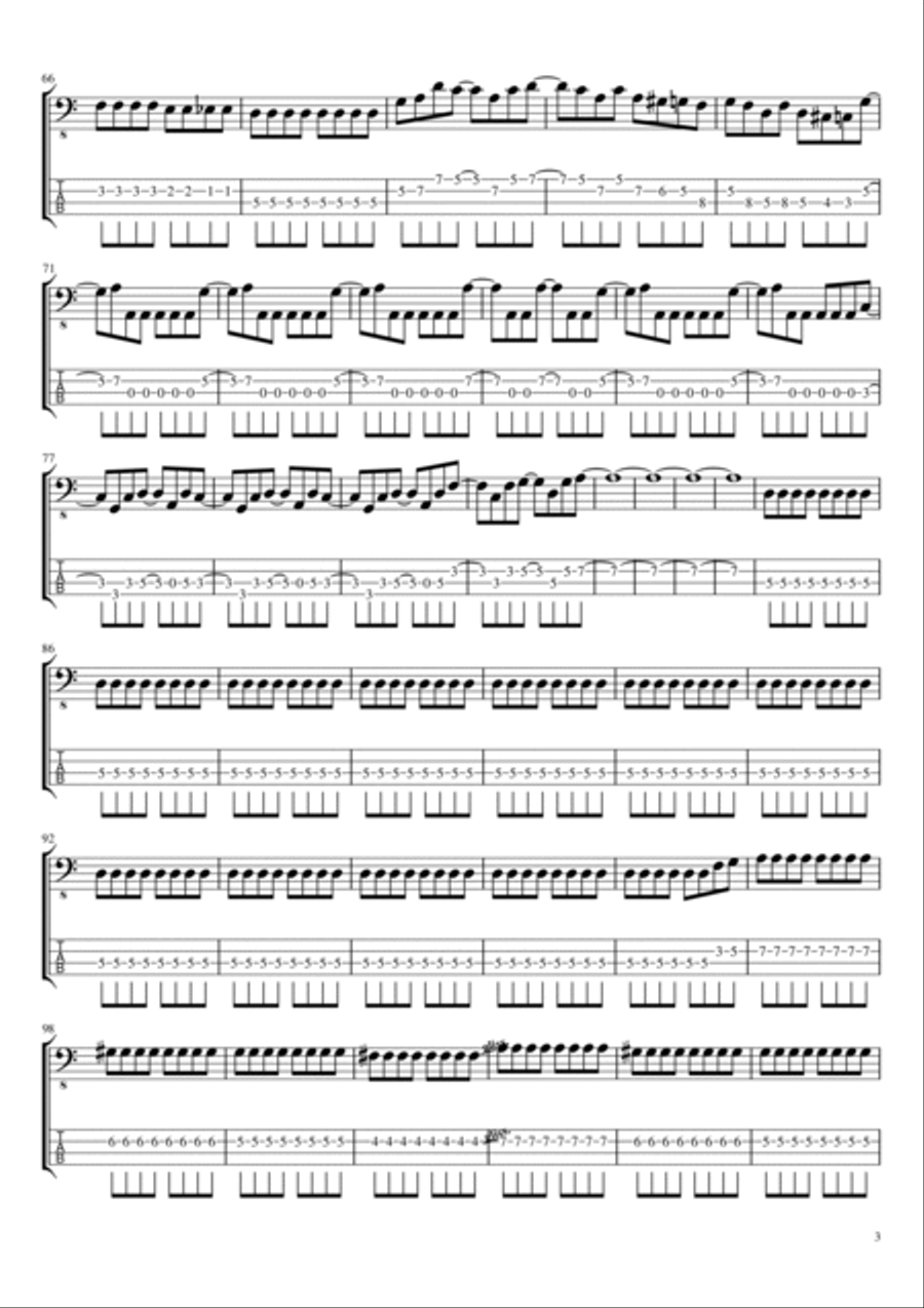 Highway Star Highway Star Guitar Tablature scores gallery preview page 3